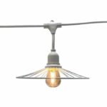 Outdoor light garland - LUMISKY - CHIC WHITE LIGHT - 6 m - 10 filament bulbs - E27 - warm white LED