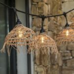 String lights - LUMISKY - Hawaii Light - Connectable - Outdoor - Polyrattan lampshade - 10 E27 LED filament bulbs - Image 3