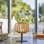 Cordless table lamp - LUMISKY - STANDY MINI BAMBOO - H25 cm - Natural bamboo - Warm white and white LED - Image 2