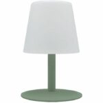 Cordless table lamp - LUMISKY - STANDY MINI Olive - H25 cm - Olive green steel base - Warm white and white LED