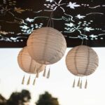 LED solar suspension - LUMISKY - HIMALAYA - Ø30cm - Beige, cream and festive wedding - Autonomy 8h - Image 2