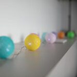 Solar light garland - LUMISKY - MIMY COLORS SOLAR - 3.80 m - Cotton balls - 10 bulbs - Warm white LED - Image 3