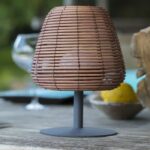 Cordless table lamp - LUMISKY - BOHEME - H25 cm - Natural rattan - Warm white and white LED - Image 4