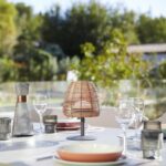 Cordless table lamp - LUMISKY - BOHEME - H25 cm - Natural rattan - Warm white and white LED - Image 6