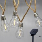 Solar light garland - LUMISKY - FANTASY CORD SOLAR - 7.50 m - Rope 10 transparent bulbs - Warm white LED - Image 4