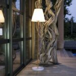 Solar and rechargeable street lamp - LUMISKY - STANDY WOOD SOLAR - H150 cm - Dimmable warm white LED - Image 3