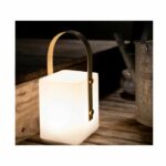 TIKY Cordless bamboo handle lantern - LED warm white / multicolor dimmable - H27cm - Image 2