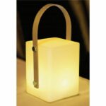 TIKY Cordless bamboo handle lantern - LED warm white / multicolor dimmable - H27cm - Image 5