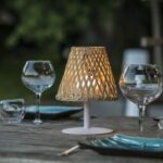 Cordless table lamp - LUMISKY - IBIZA - H26 cm - Natural bamboo - Warm white and white LED - Image 4
