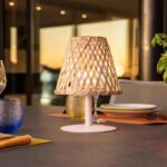 Cordless table lamp - LUMISKY - IBIZA - H26 cm - Natural bamboo - Warm white and white LED - Image 6