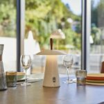 Cordless table lamp - LUMISKY - FUNGY - H29 cm - Aluminum - Leather handle - Warm white LED - Image 2