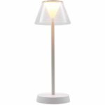Cordless table lamp - LUMISKY - BEVERLY WHITE - H34 cm - Warm white LED