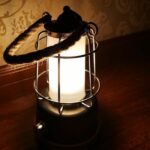Cordless lantern - LUMISKY - WILDY - H23 cm - Rope handle - Warm white and dimmable LED - Image 5