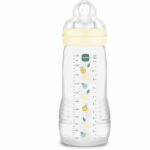 Baby bottle - MAM BABY - Easy Active - +6 months - 330 ml - X flow teat - Pearl