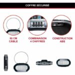 MASTER LOCK Portable Mini Travel Storage Box with Security Cable - Black - Image 4