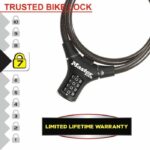 Bicycle Lock - MASTER LOCK - 8229EURDPRO - 90 cm cable - Black - Twisted steel - Image 2