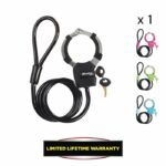 Master Lock 8275EURDPRO Key Lock Cable with Handcuff - 1m - Ideal for scooters - Colors - Image 2