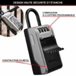 MASTER LOCK - Exterior key box with flexible handle - New design - Large Capacity - High Security - 19.6 x 7.6 x 5.6 cm – Bild 3
