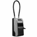 MASTER LOCK - Exterior key box with handle - New design - Large Capacity - High Security - 19.6 x 7.6 x 5.6 cm