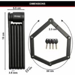 Folding Bike Lock - MASTER LOCK - 8335EURDPRO - Hardened Steel, 4 Keys, Bracket Included - Image 2