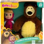 Doll and plush toy box set - MASHA AND THE BEAR - Masha 12 cm and Michka 20 cm - from 3 years old - MHA21