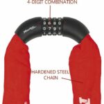 MASTER LOCK Bicycle Chain Lock [Combination] [90 cm Chain] [Red] 8392EURDPROCOLR - Image 3