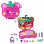 STRAWBERRY BEAR BOX - POLLY POCKET - HRD35 - POLLY POCKET MINI DOLL COMPACT BOX