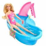Barbie Doll and Accessories - Blonde Doll Set with Dream Pool HRJ74 - Image 2
