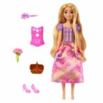 Spin & Reveal Rapunzel Mattel Disney Princess Doll with Surprises HTV86 - Image 2