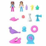 Polly Pocket Dolphin Rescue - 2-Pack Mini Figures and Animals HWN96 - Image 2