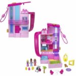 Polly Pocket Barbie Dreamhouse Playset with 3 Mini Figures HWP11