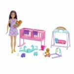 Barbie-The Twins' Room-Skipper Playset, Babies and Accessories HXM99