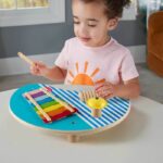 Fisher-Price HXT91 Wooden Musical Table with Percussion Instruments - Image 2