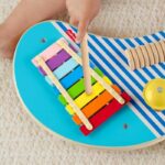 Fisher-Price HXT91 Wooden Musical Table with Percussion Instruments - Image 3