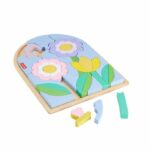 Fisher-Price-Wooden Flowers Puzzle-37-piece puzzle for preschool HXT97 - Image 4