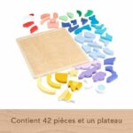 FISHER-PRICE Wooden Puzzle Space-Puzzle 42 pieces for little ones - Fisher-Price - HXY42 - Image 6