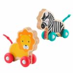 FISHER-PRICE Wooden push animals bones – JFN19