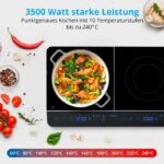 Tabletop induction hob - MEDION - MD 15324 - 2 burners - L 60.3 x D 35.5 cm - Image 3