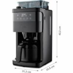 Digital Insulated Filter Coffee Maker with Grinder - MEDION - 1000W - 1.0L - Black - Image 6