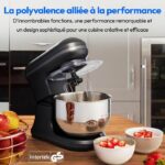 Pastry robot - MEDION - MD18420 - 1200 W - 5 L - 8 speeds - Ice cream bowl - Black – Bild 2