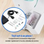 Sewing Machine - MEDION - SM 60 - 62W - 24 Stitches + Double Stitches - 700 rpm - LED - Turquoise – Bild 6
