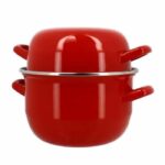 Mussel pot - MENASTYL - 3645562 - Enamelled steel - Black - 18 cm - 2.7 litres - Suitable for all hobs including induction