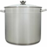 Pot with lid - MENASTYL - 4615451 - Stainless steel - 17 liters - 32 cm - Suitable for all hobs including induction
