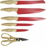 6-piece knife block - MENASTYL - 5041061 - Ceramic blade - Polypropylene - Magenta - Image 3
