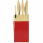 6-piece knife block - MENASTYL - 5041061 - Ceramic blade - Polypropylene - Magenta - Image 5
