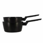 Set of 2 saucepans - MENASTYL - 6020298 - Aluminum - 18 and 20 cm - All hobs including induction