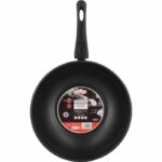 Wok – MENASTYL – 6020252 – Stainless steel – 28 cm – Suitable for all hobs including induction