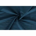 Bedding set - 1 duvet cover 220 x 240 cm + 2 pillowcases 60 x 60 cm - 100% cotton satin - Blue - Image 6