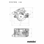 Cordless portable circular saw - METABO - KS 18 LTX 66 BL - 18 V - carbide circular saw blade - Image 6