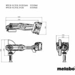 Cordless angle grinder - METABO - WPB 36-18 LTX BL 24-230 Quick - 18 V - Concrete cutting - 77 mm - Image 5